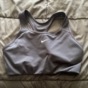 NIKE Black High Impact Sports Bra with Padding, Large